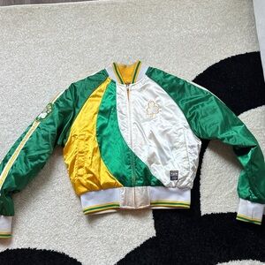 Vintage reversible Celtics bomber Jacket